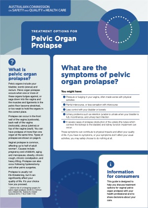 Treatment options for Pelvic Organ Prolapse
